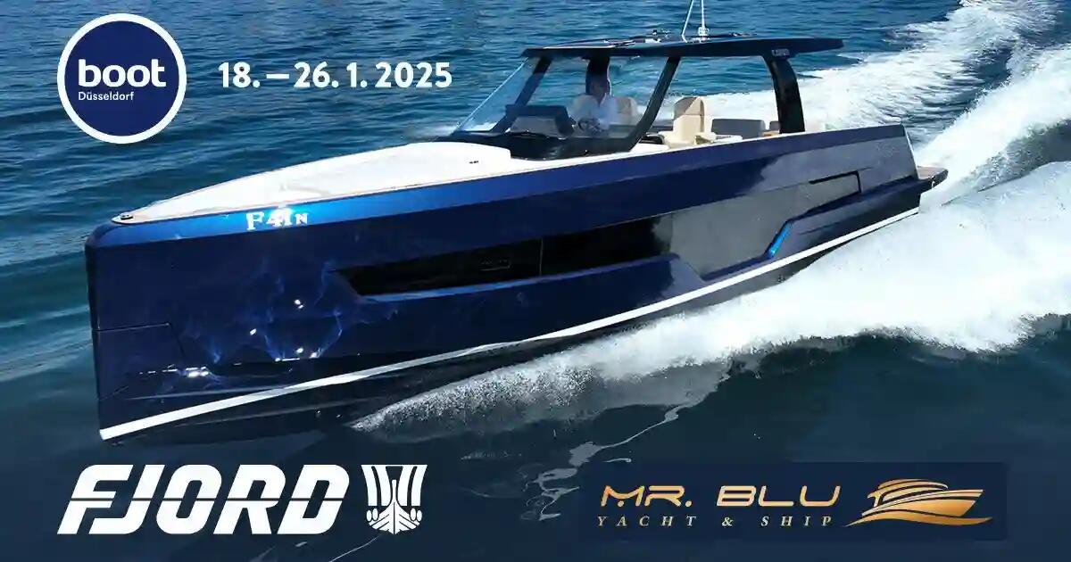 Scopri il Fjord 41 XL al Boot Düsseldorf 2025 con Mr. Blu Yacht &amp; Ship - 