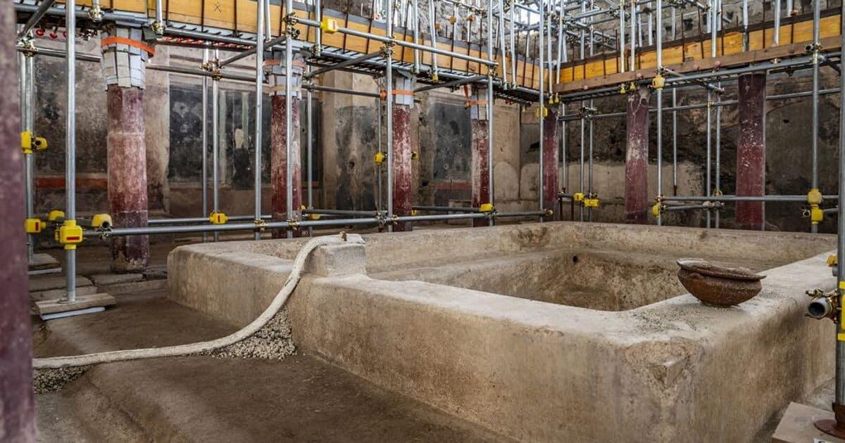 Scoperta a Pompei: complesso termale in domus privata - 