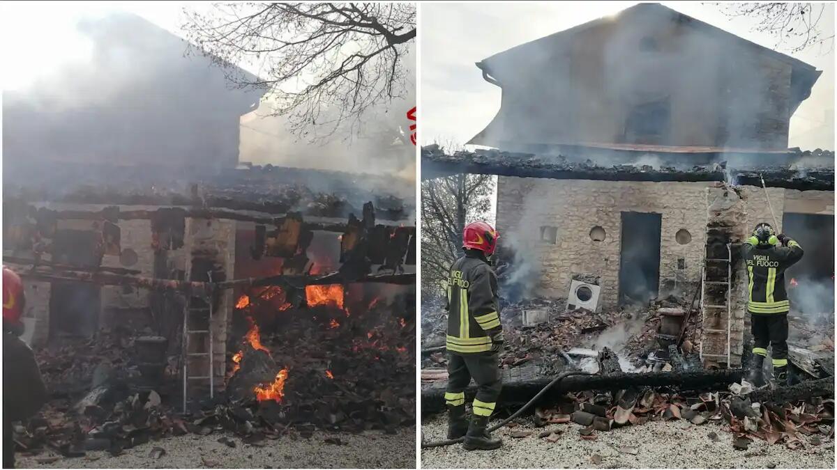 Incendio divampa in un ristorante: le fiamme distruggono la sala, vigili del fuoco in azione per ore - 