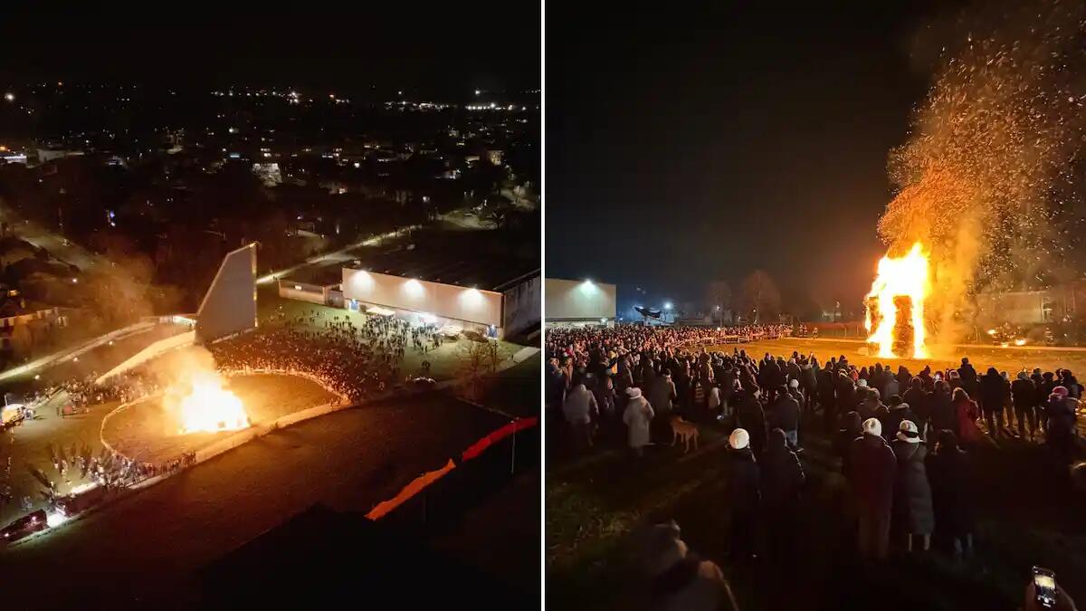 Fogoròn di Codroipo, il responso è positivo: davanti a 1500 persone il fumo va verso sud - 