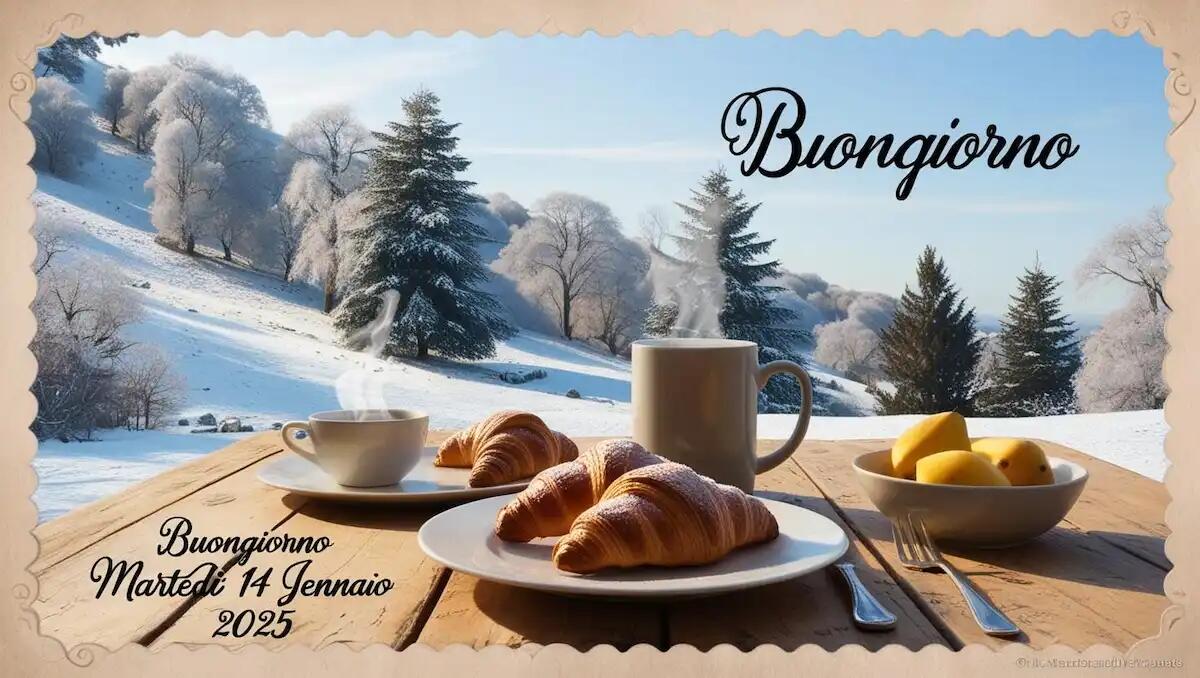 Immagini e oltre 100 frasi di Buongiorno per Martedì 14 Gennaio 2025 - 