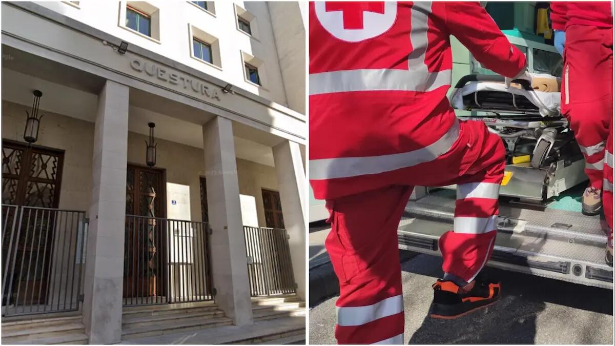 Tenta di entrare nella Questura di Trieste scavalcando il cancello: trasportato in ospedale - 