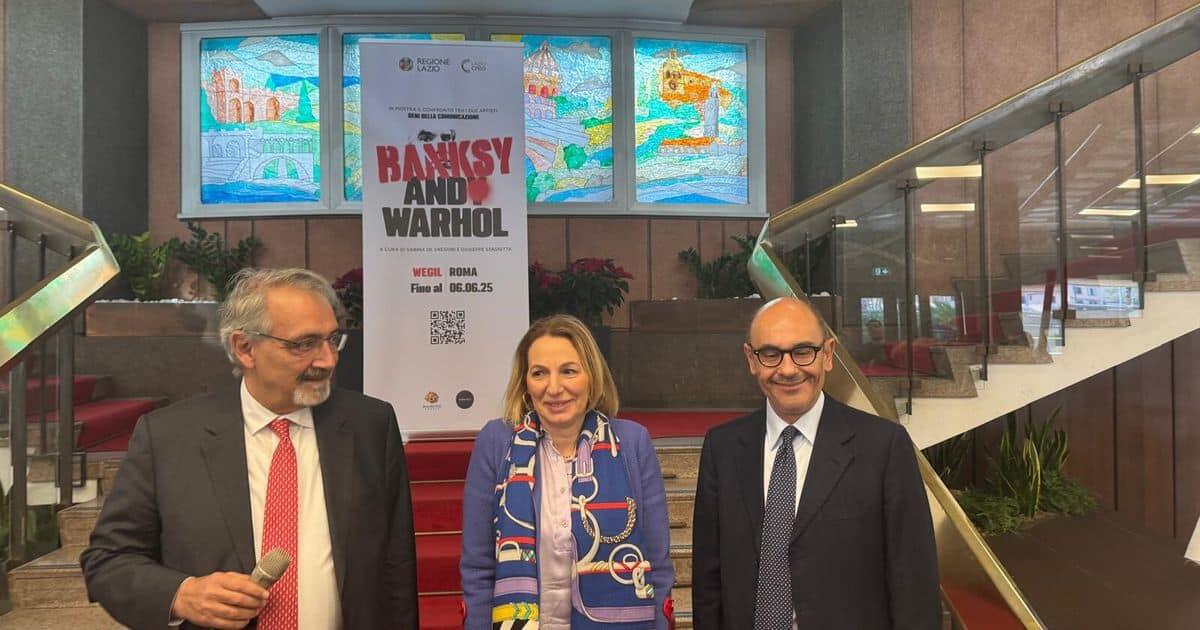 Opere di Andy Warhol e Banksy in mostra a Roma presso la Regione Lazio - 