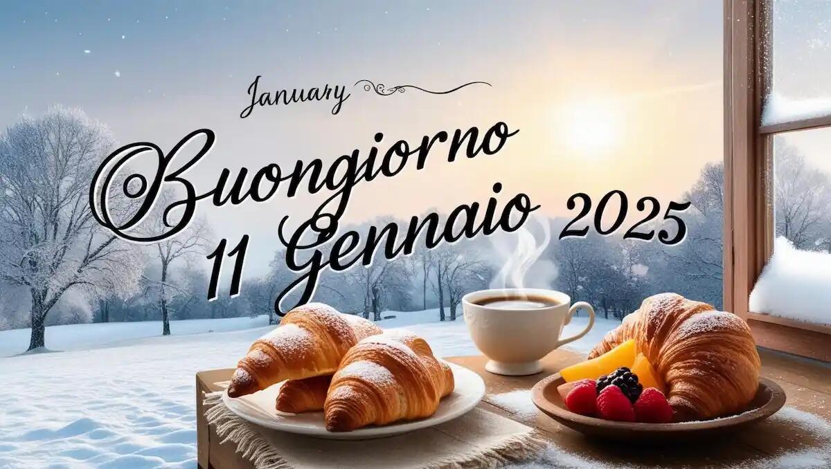 Immagini e frasi di buongiorno sabato 11 gennaio 2025: le più belle da condividere - 