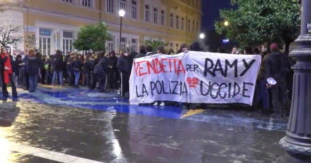 Scontri a San Lorenzo: agente ferito da bomba carta durante protesta per Ramy - 