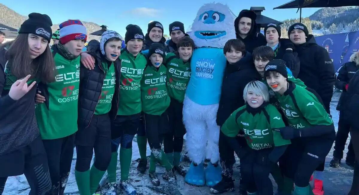 La Juvenilia Bagnaria Arsa Rugby debutta con grinta al Snow Rugby di Tarvisio 2025 - 