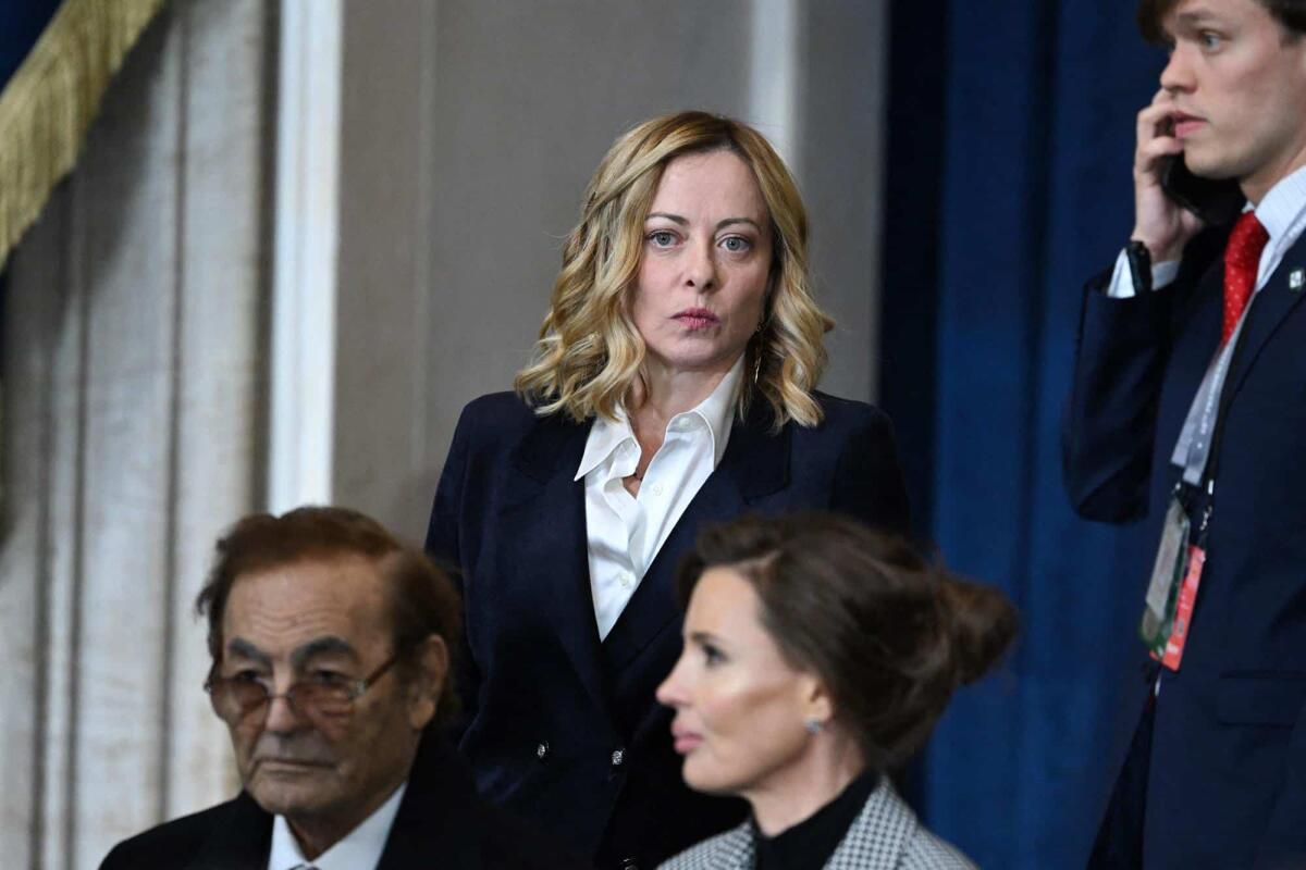 Meloni partecipa all'inauguration day di Trump a Washington - 