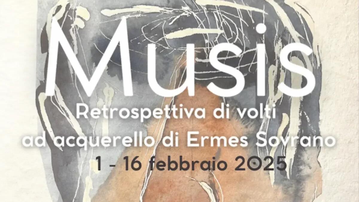 "Musis": la retrospettiva di volti ad acquerello di Ermes Sovrano al Castello di San Vito - 