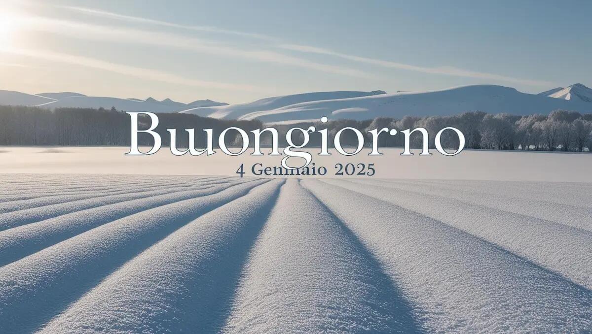 Immagini e frasi di Buongiorno sabato 4 gennaio: le più belle da condividere -