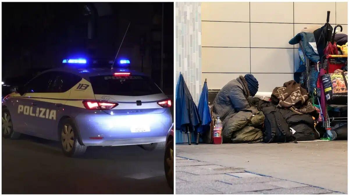 Senzatetto in evidente stato di alterazione aggredisce brutalmente un altro clochard: lo ferisce al volto - 