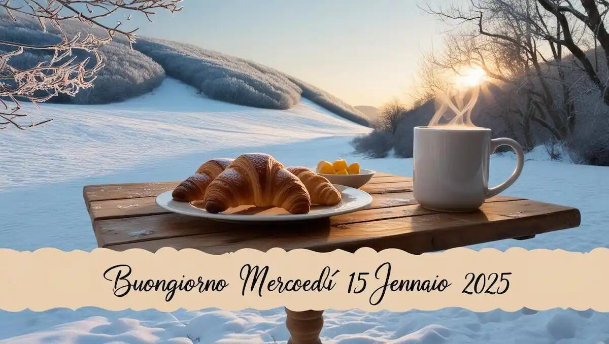 Immagini e frasi di Buongiorno per Mercoledì 15 Gennaio 2025: quali condividere - 