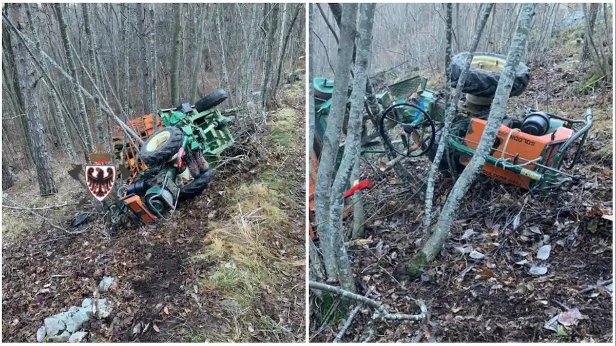 Si ribalta col motocoltivatore e rimane incastrato tra sedile e un albero: 53enne elitrasportato in ospedale - 