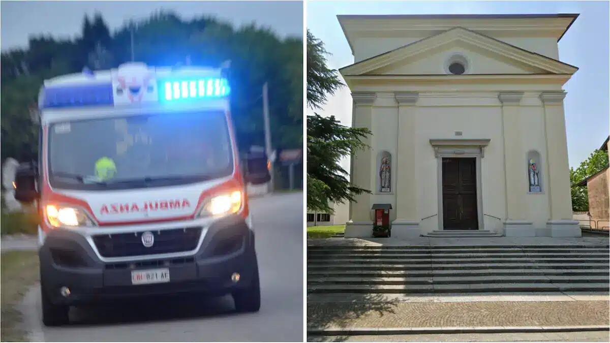 Si sente male tra i fedeli dopo la messa: prete trasportato al pronto soccorso di Pordenone -