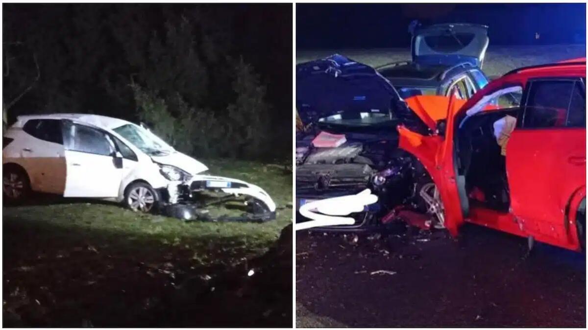 Scontro choc tra tre auto: cinque feriti, uno è grave - 