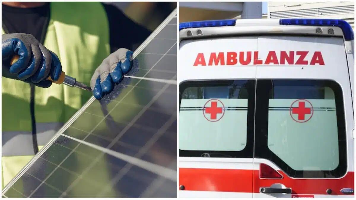 Folgorato da una scarica di 20mila volt mentre lavora ad un impianto fotovoltaico: grave operaio 44enne - 