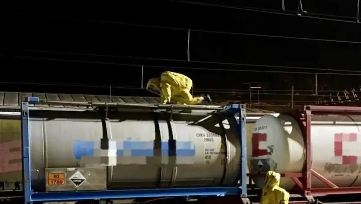 Allarme alla stazione ferroviaria del Brennero: vagone cisterna perde acido cloridrico - 