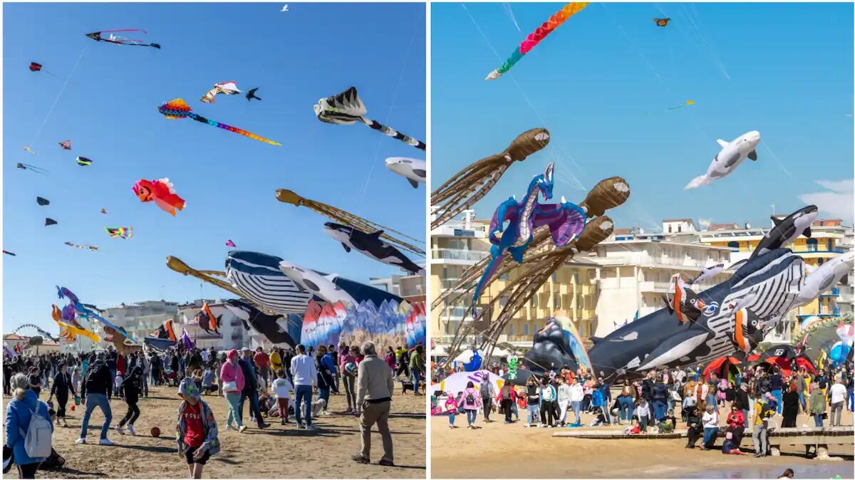 Il cielo di Jesolo si colora al Beach & Kite Festival: un weekend di acrobazie mozzafiato e voli spettacolari -