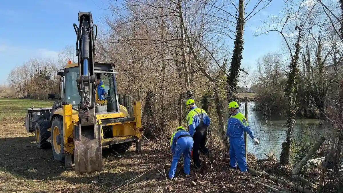 Protezione Civile: importante operazione di pulizia e manutenzione dei corsi d'acqua a Fiume Veneto - 