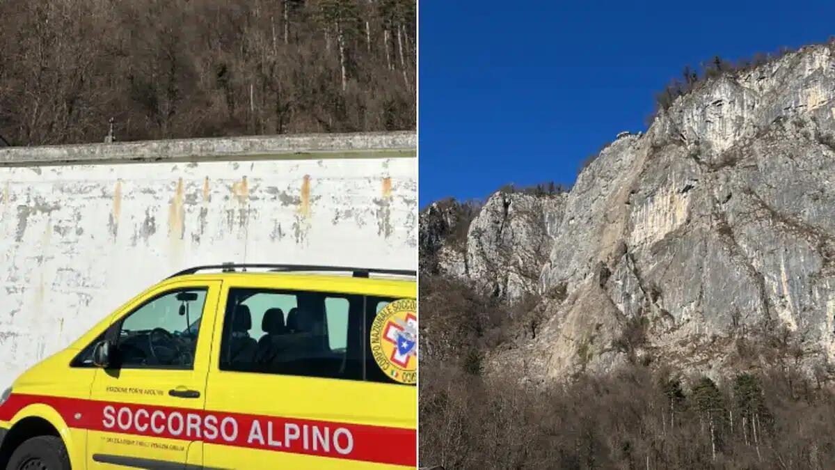 Frana sulla ferrata a Villa Santina, bonifica del Soccorso Alpino: «nessun escursionista coinvolto» - 