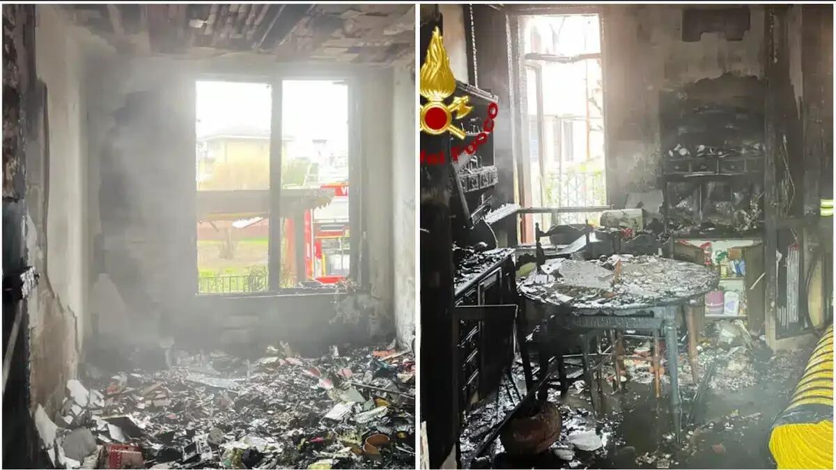 Incendio devasta una villetta a schiera: gravi danni, casa completamente inagibile - 