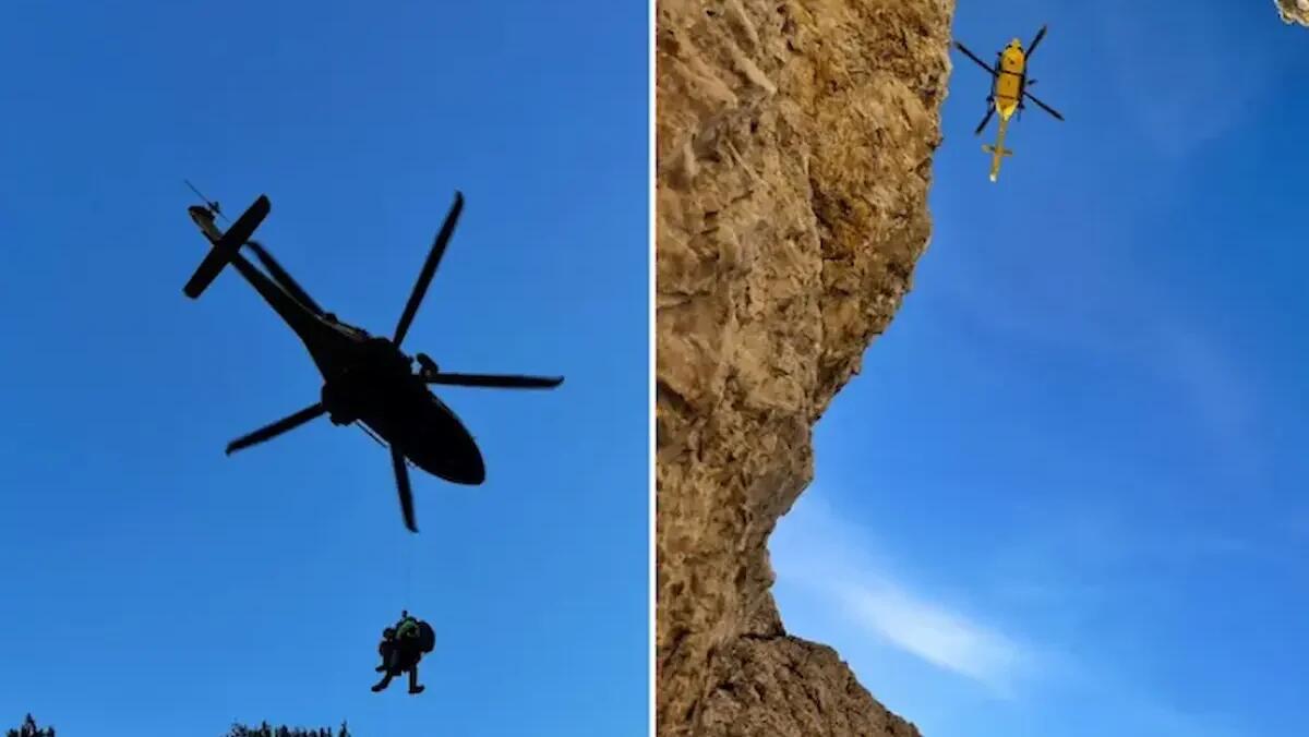 Si allontana dalla traccia principale e cade in un dirupo con la bici: i soccorsi salvano un 46enne -