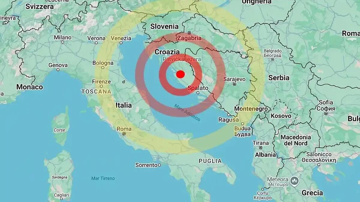Terremoto in Croazia: la forte scossa avvertita anche a Nord Est tra Friuli Venezia Giulia e Veneto - 