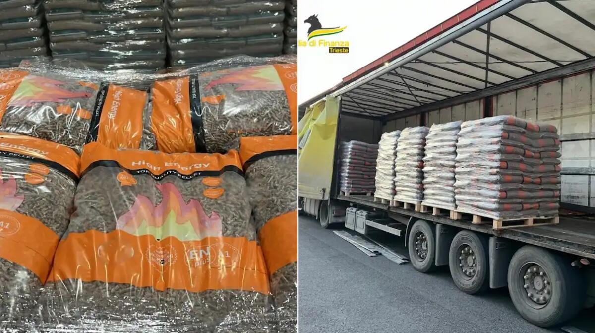 Pellet contraffatto dall'Est Europa: maxi-sequestro da oltre 24 tonnellate, denunciati gli importatori - 