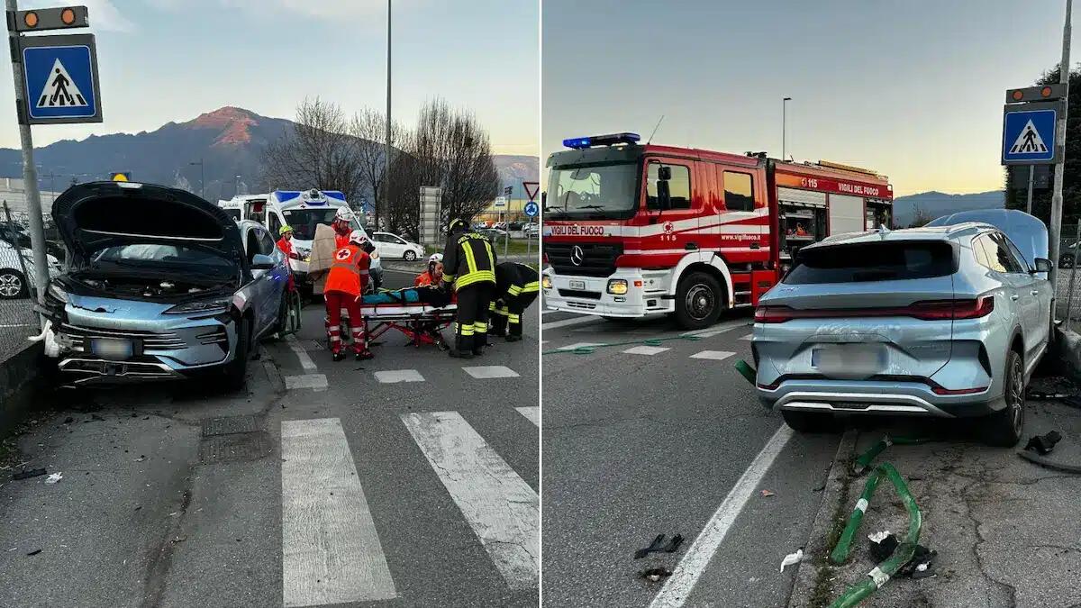 Si schianta con l'auto contro un muretto: conducente estratta dai vigili del fuoco - 