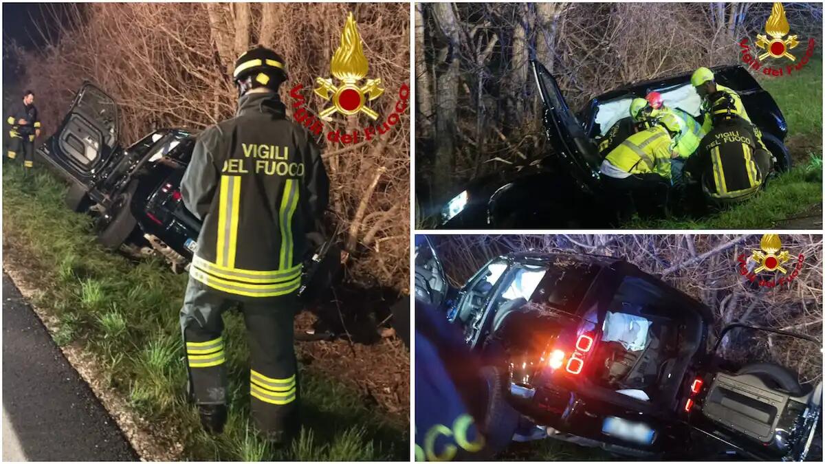 SUV si ribalta e finisce fuori strada: ferito il conducente, estratto dal veicolo - 