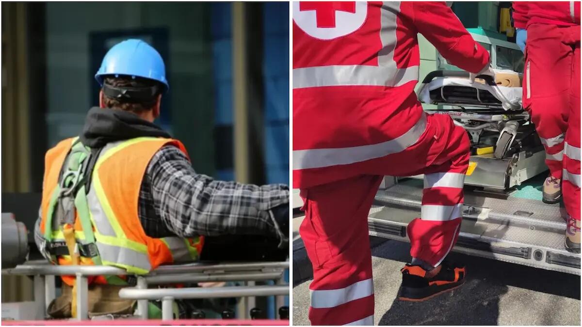 Cede il tetto, operaio precipita nel vuoto da 8 metri: 22enne trasportato d'urgenza in gravi condizioni - 