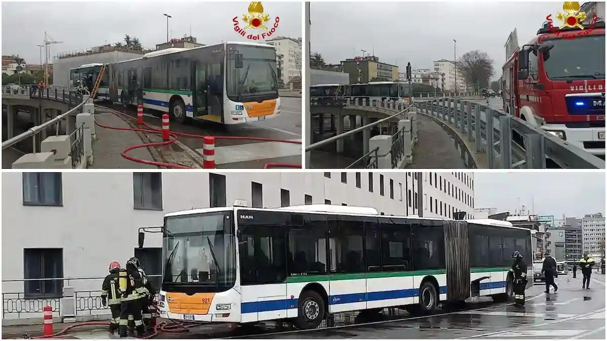 Autobus scolastico prende fuoco, attimi di paura ma nessun ferito - 