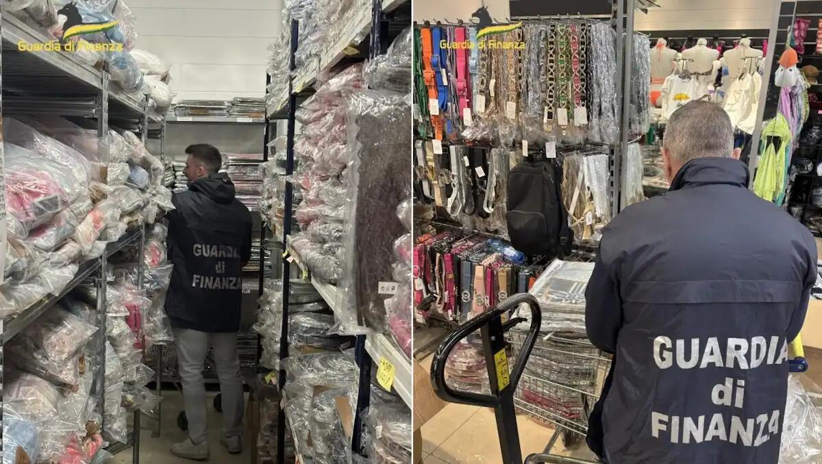 Guardia di Finanza: sequestrati oltre 9000 capi di abbigliamento contraffatti, denunciati 2 imprenditori - 