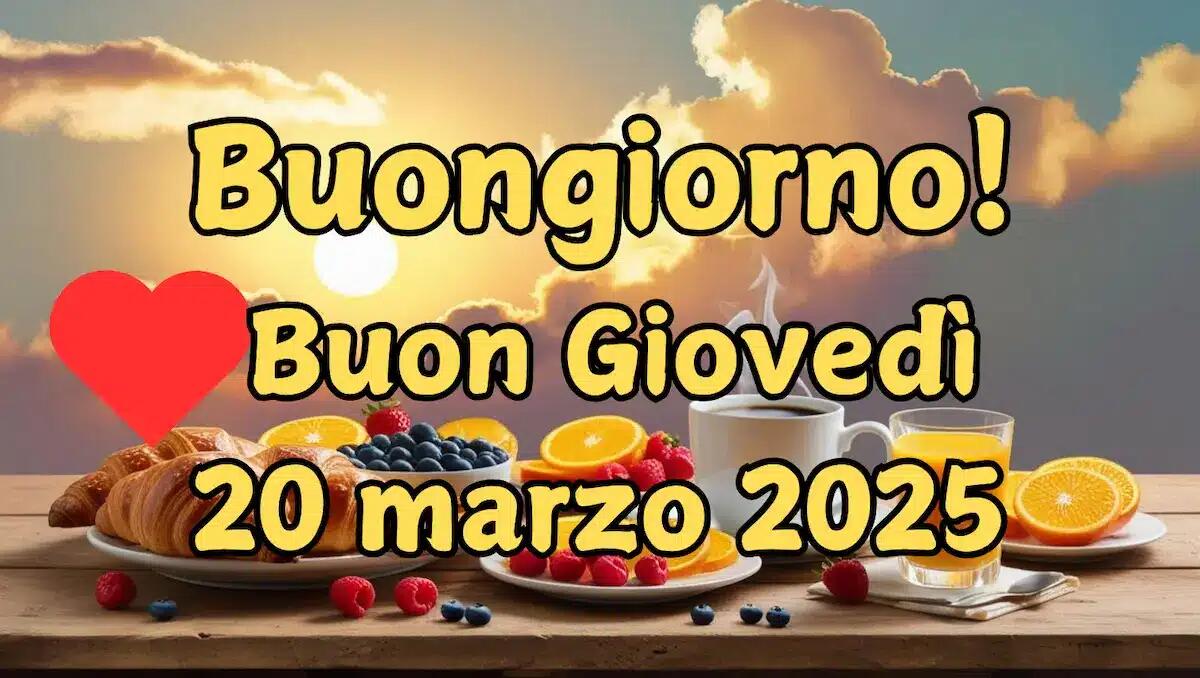 Immagini e frasi di buongiorno e buona giornata per giovedì 20 marzo, equinozio di primavera - 