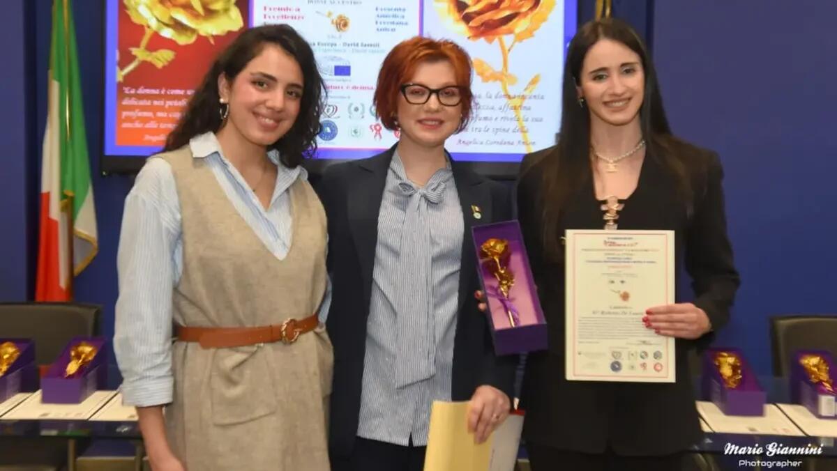 Un'eccellenza della danza italiana riceve il premio "La Rosa D'Oro' al Parlamento Europeo a Roma   - 