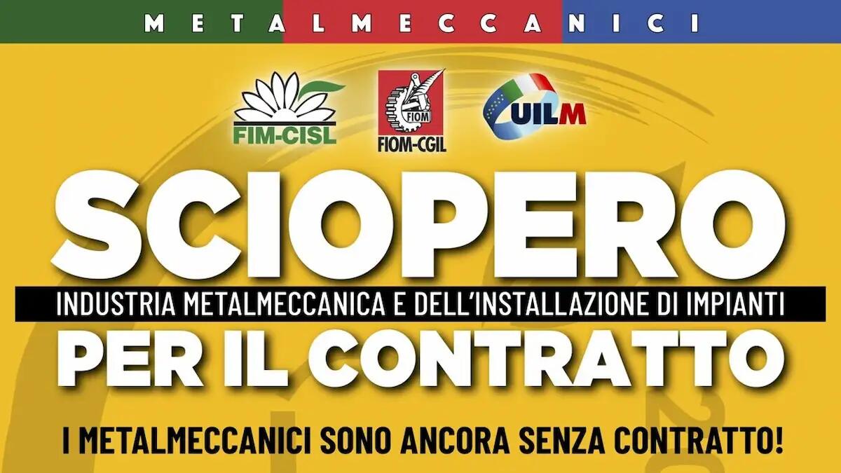 Sciopero dei metalmeccanici per il rinnovo del contratto: minuto di silenzio per Daniel Tafa -