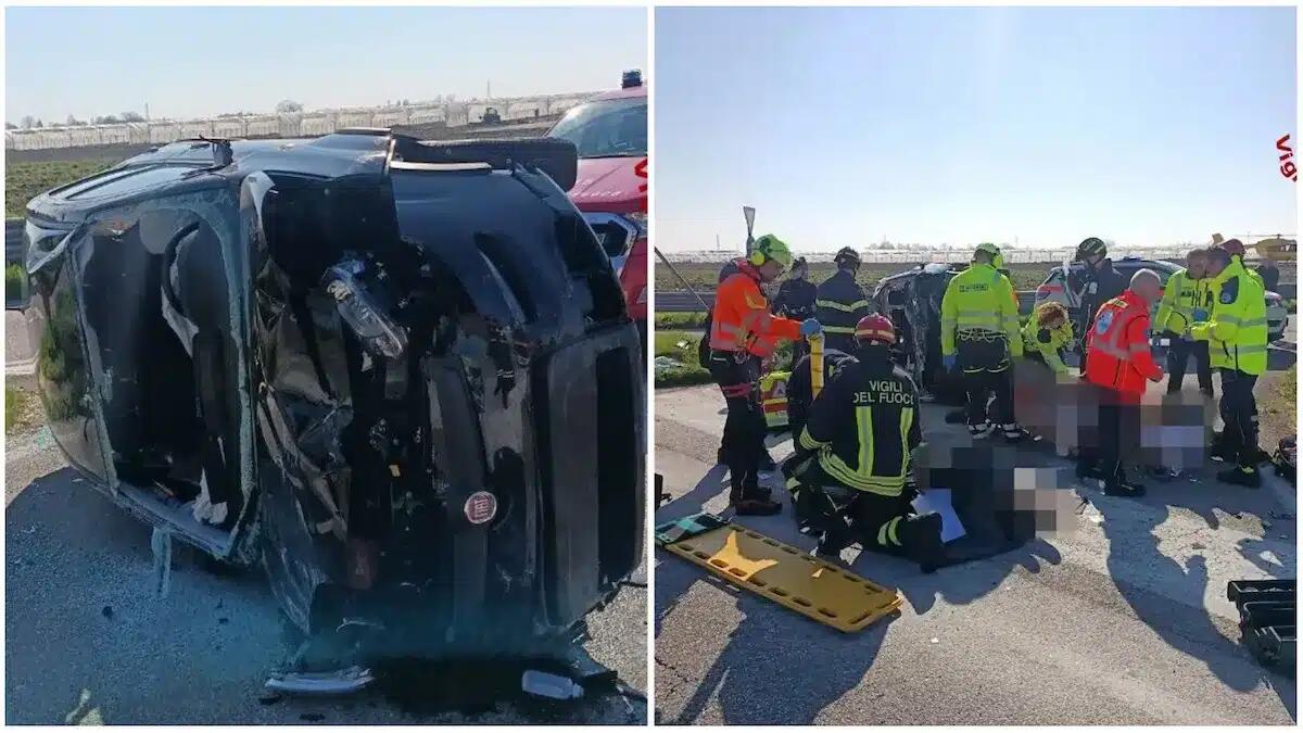 Violento scontro tra due auto, entrambi i conducenti in ospedale: uno in elicottero, l'altro in ambulanza - 