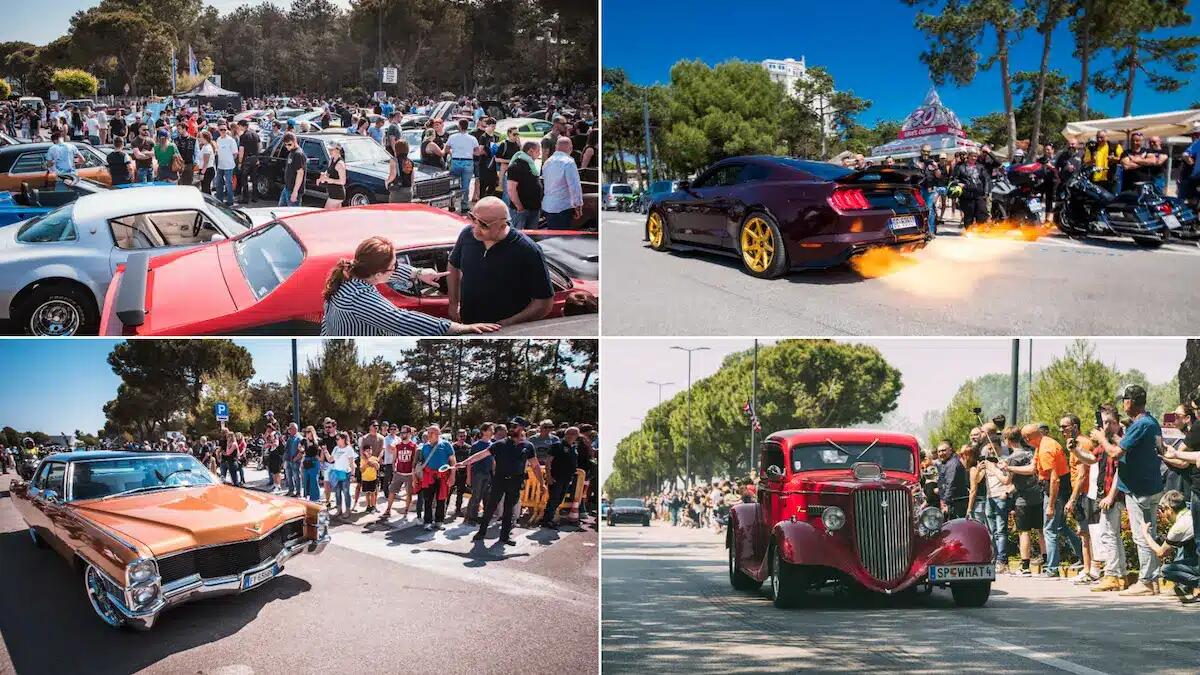 Lignano si trasforma in un angolo degli Stati Uniti: ecco il raduno di auto americane più grande d'Italia -