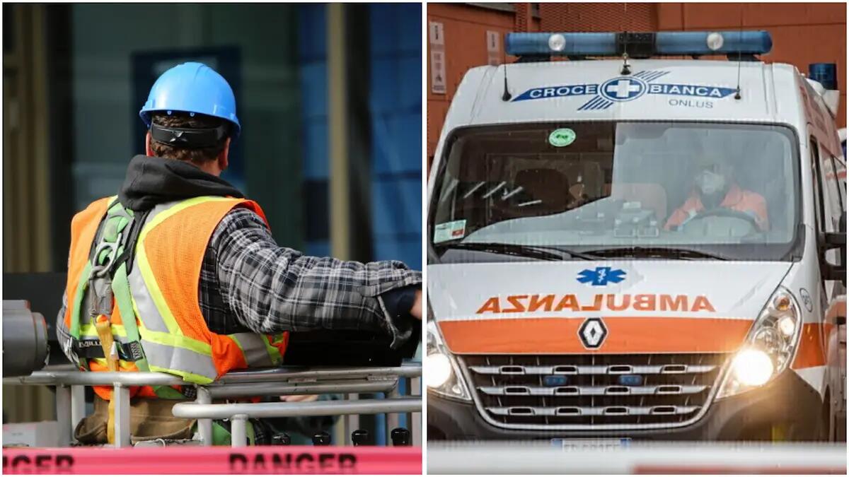 Operaio precipita per 4 metri in un cantiere: trasportato in codice rosso, è in gravi condizioni -