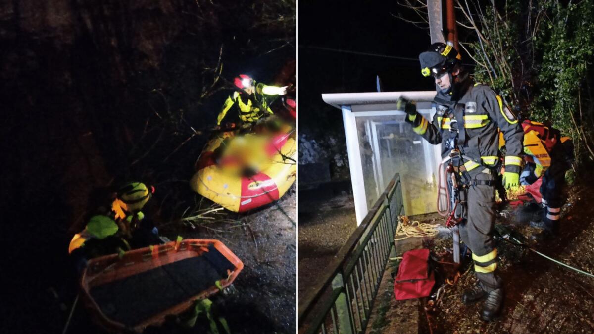 Cade nel lago e si aggrappa ad un albero: uomo in ipotermia salvato in tempo dai vigili del fuoco - 