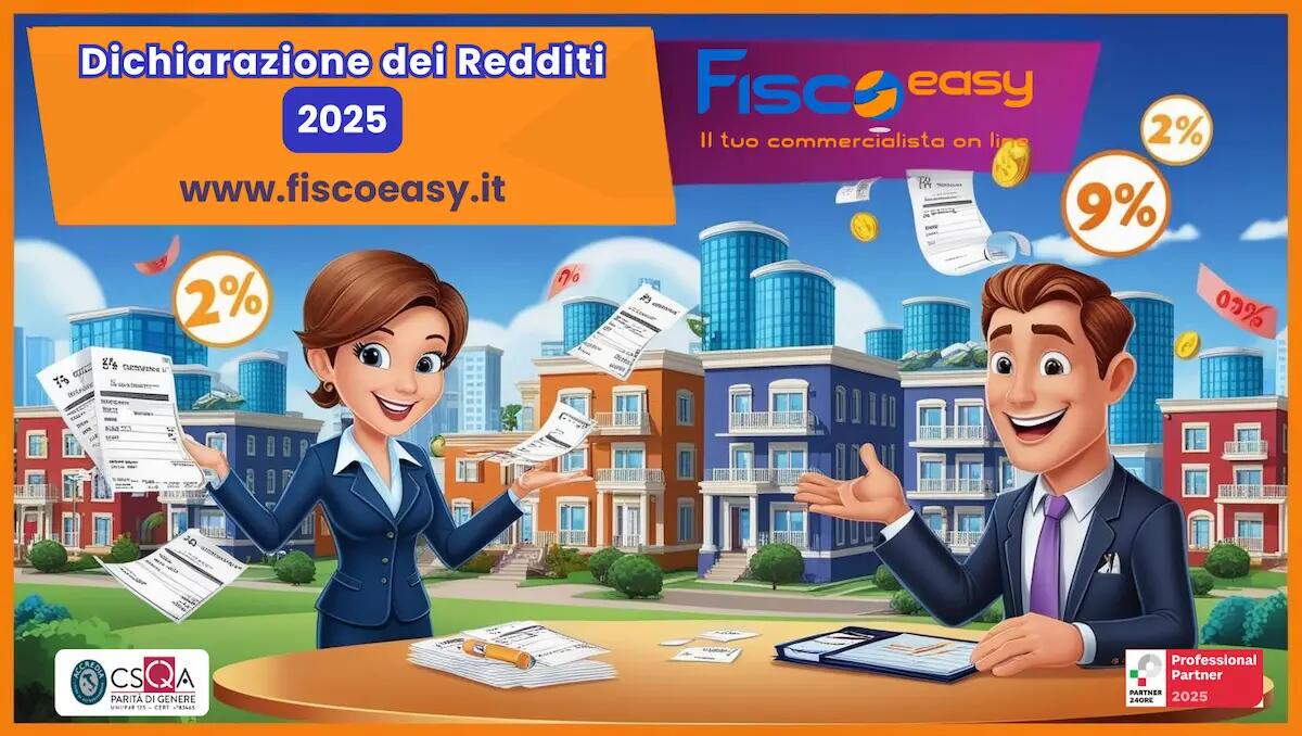 Fiscoeasy avvia la campagna “dichiarazione dei redditi online 2025”, puntando su una nuova piattaforma decisamente più intuitiva e interattiva - 