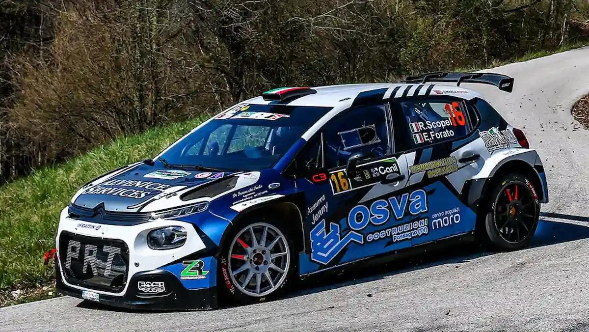 Scopel sorprende al Rally della Marca con un nono posto assoluto -