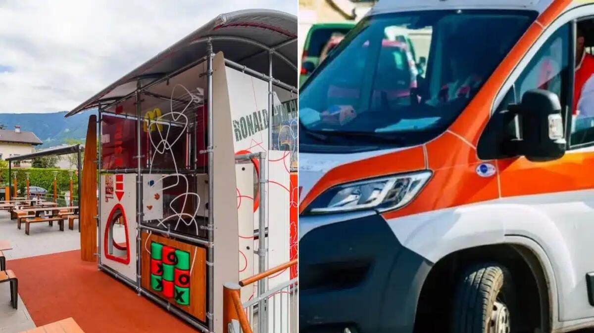 Paura all'area giochi del McDonald's, auto colpisce una giostra: bimba di 7 anni rimane ferita - 