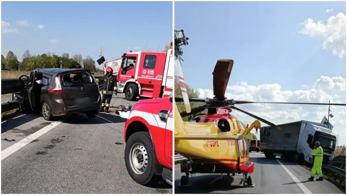 Tragico scontro auto-camion, morto anche il terzo passeggero, aveva 53 anni. Chi sono le tre vittime. - 