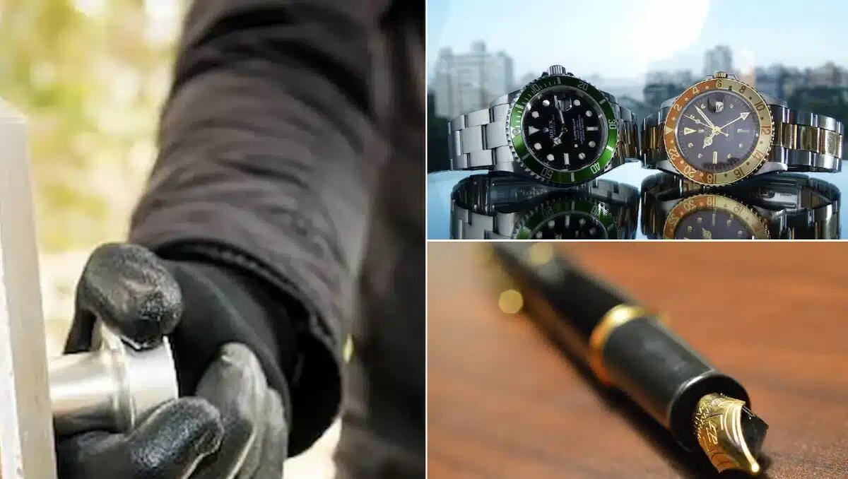 Furto in casa: rubati tre Rolex, un Cartier e una penna d'oro, bottino da 50mila euro - 