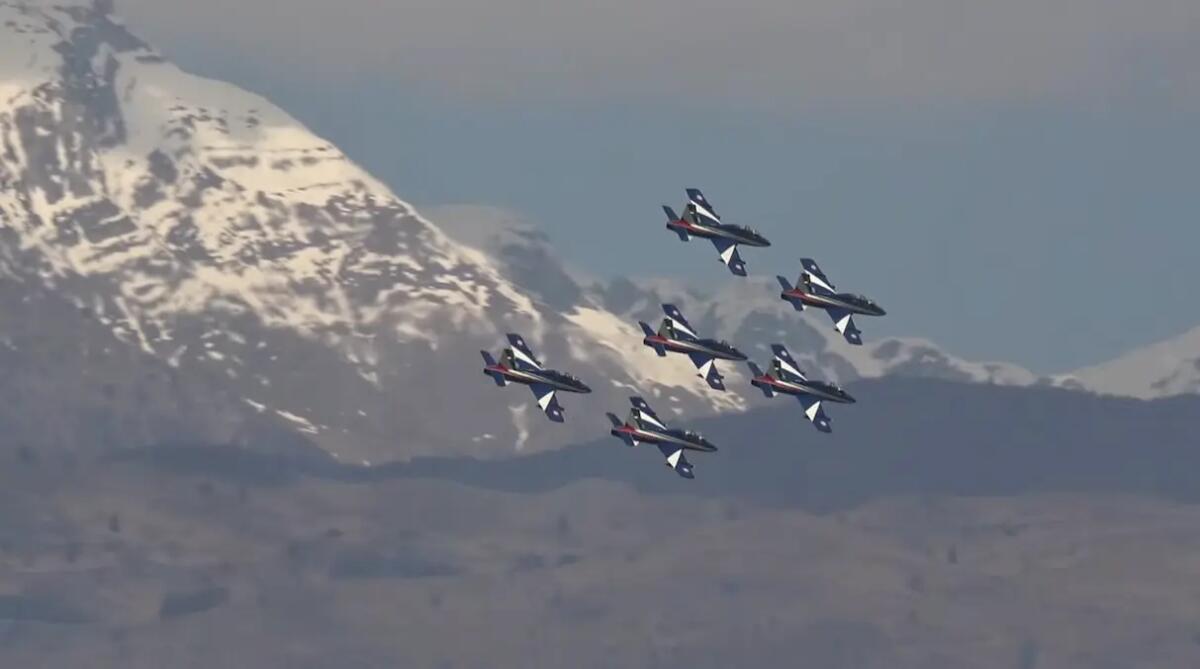 Volo di addestramento delle Frecce Tricolori questa mattina a Aviano - IL VIDEO - 