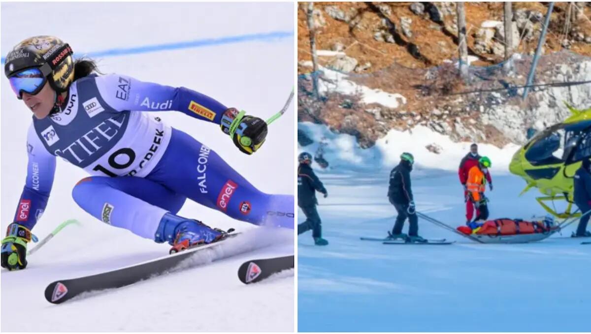 Terribile caduta per Federica Brignone ai campionati: elitrasportata in ospedale. L'esito degli esami. - 