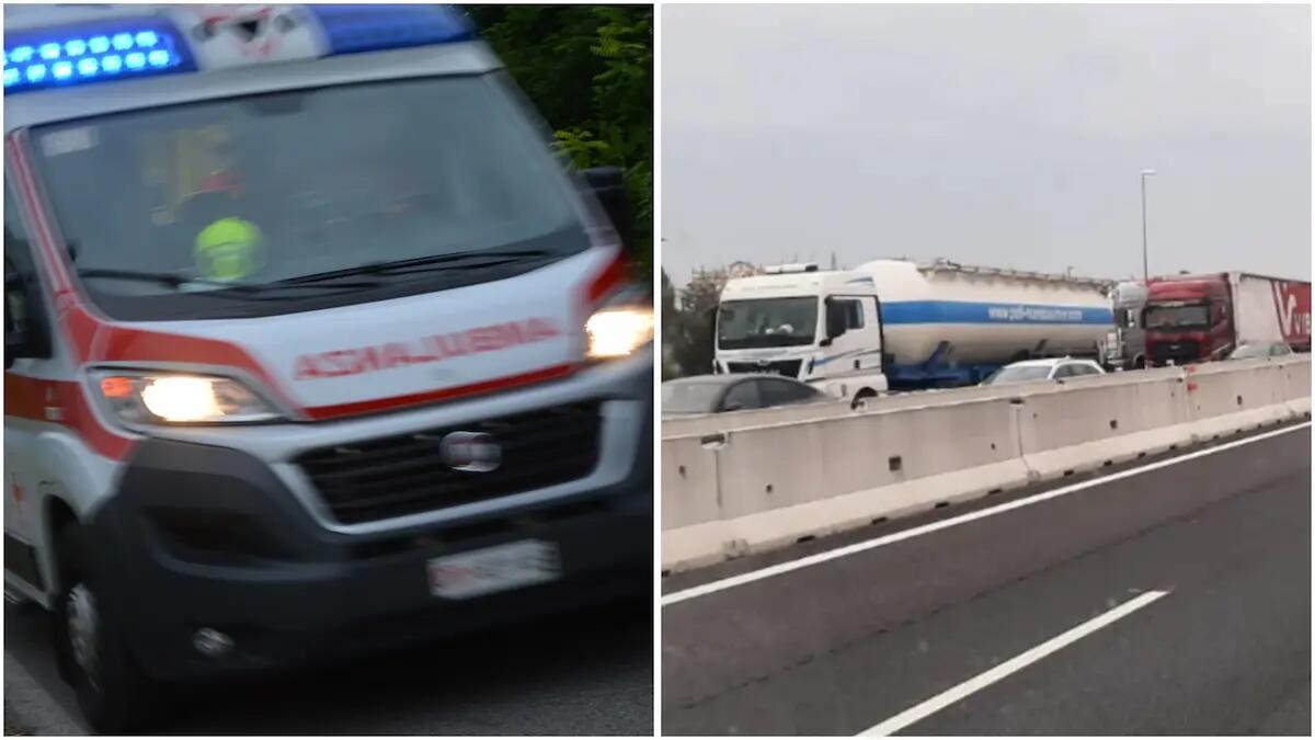 Palmanova, incidente sull'A4: 5 auto coinvolte nello scontro, traffico rallentato e code - 