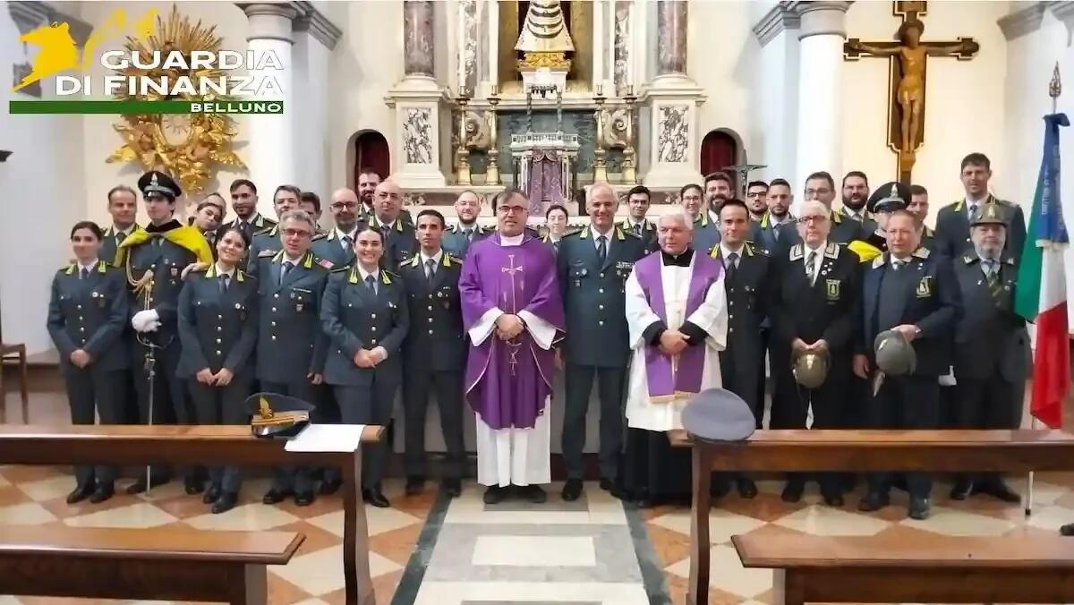Belluno, la Pasqua delle Fiamme Gialle tra fede e impegno civile -