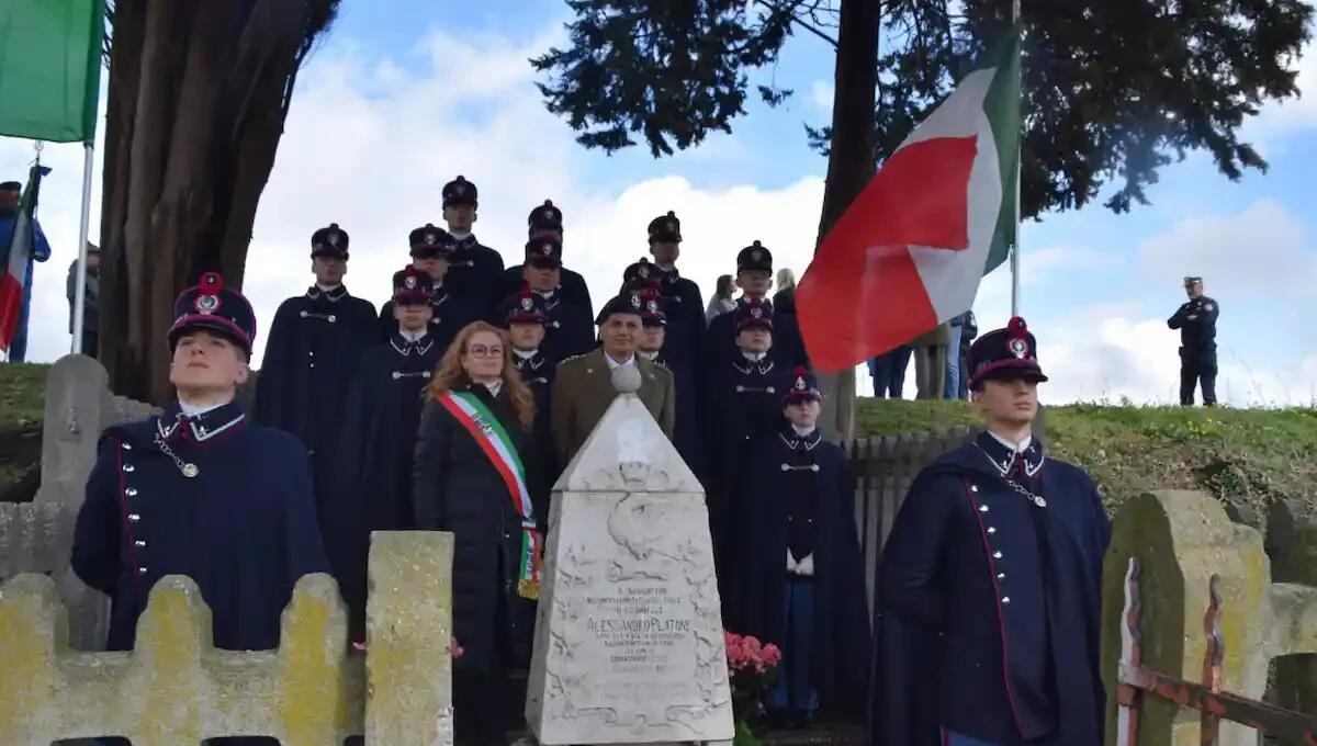 Scuola Militare Teulié, il sindaco di Nervesa della Battaglia madrina degli allievi del Corso Platone III -