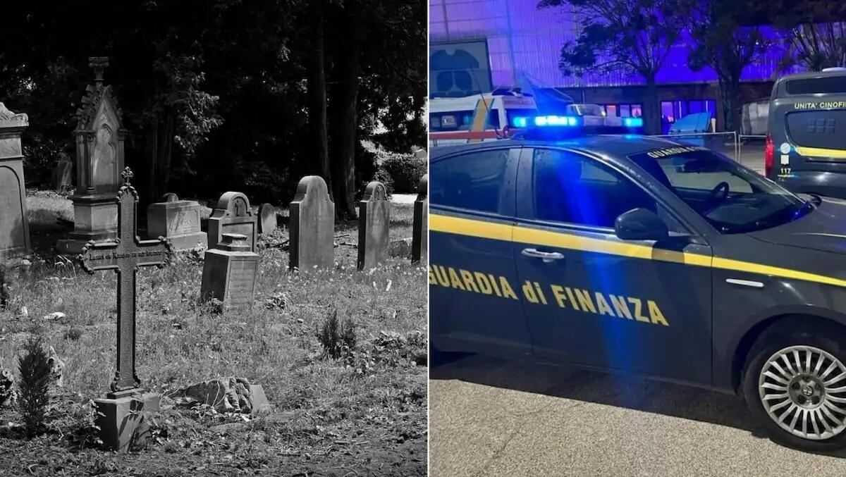 Sorpresi a nascondere un chilo di cocaina al cimitero in piena notte: arrestati due pusher - 